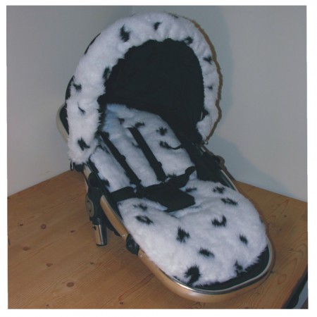 Seat Liner to fit iCandy Peach Pushchairs - Dalmation Faux Fur